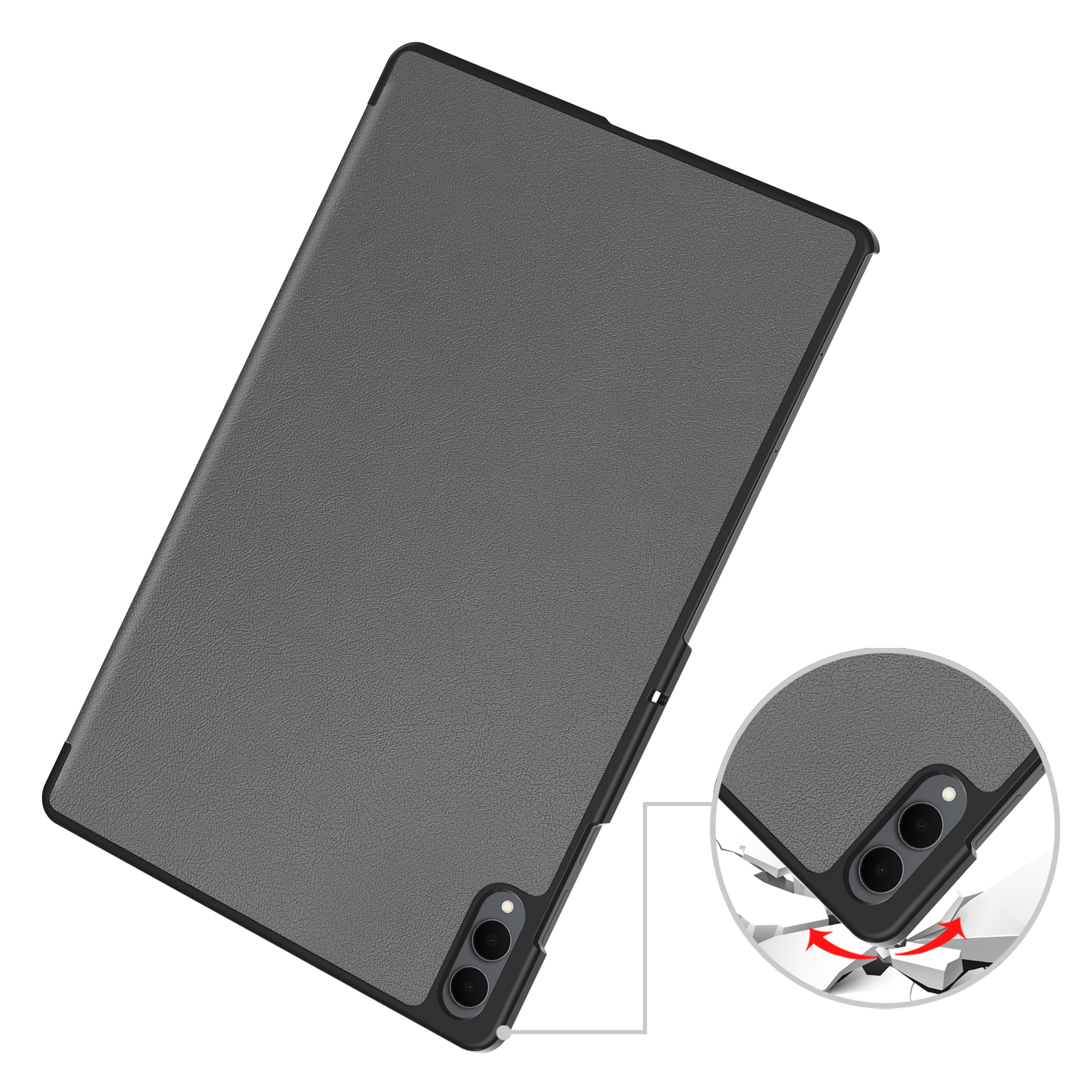 Wzmocnione narożniki i konstrukcja Bizon Case Tab Croc do Samsung Galaxy Tab S11 Ultra